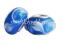 PD215 Lampwork koraliki modułowe ze smugami niebi