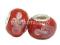 PD218 Lampwork koraliki modułowe z kwiatkami czer PD218 Lampwork koraliki modułowe z kwiatkami czer
