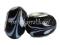 PD328 Lampwork koraliki modułowe ze wzorem czarne