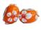 PD339 Lampwork koraliki modułowe z kwiatkami poma
