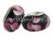 PD358 Lampwork koraliki modułowe ze wzorem czarne