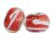 PD364 Lampwork koraliki modułowe ze wzorem czerwo PD364 Lampwork koraliki modułowe ze wzorem czerwo
