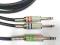 KABEL SHELLER JACK 6.3 STEREO/ 2XJACK 6.3 MONO 1m