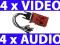 Karta DVR 4 kamer 100 kl 4x AUDIO AVI MONITORING