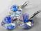 SWAROVSKI KOLCZYKI + WISIOREK SERCA DUŻE