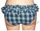 Victoria's Secret w kratkę z falbankami słodkie XS