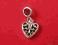 Zawieszka modułowa charms serce  srebro 925