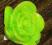 Zielona róża żywica broszka retro styl