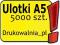 ULOTKI A5 5000 szt - DWUSTRONNE - ULOTKA A5