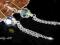 SWAROVSKI KULA + ŁAŃCUSZEK serbro pr925 KOLCZYKI
