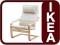 IKEA STYLOWY FOTEL KRZESLO  DO SALONU POKOJU 2 kol