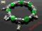 Br4561 BRANSOLETKA GWIAZD CHARMS KORALIKI LEXIM