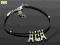 Br7081 * BRANSOLETKA CHARMS * literki AGA + rzemyk