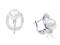 Srebrne kolczyki z perłą, perły srebro Ag SE023
