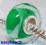 Szklany Koralik modulowy ZIELONY GREEN  nr130