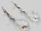 Swarovski Baroque 16mm Kolczyki Crystal srebro 925