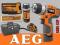 AEG wkrętarka AKU BS12C2 12V/1,5Ah 2biegi +ZESTAW