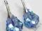 SWAROVSKI KOLCZYKI KRYSZTAŁY AQUAMARINE SVAROWSKI