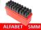 NUMERATORY ZNACZNIK ZNACZNIKI 5mm 5 mm ALFABET A-Z