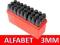 NUMERATORY ZNACZNIK ZNACZNIKI 3mm 3 mm ALFABET A-Z
