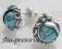 kolczyki srebrne srebro turkus kulfon