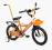 Rower ARTI BMX-MTB PRIMO 16'' pomarańczowo-czarny
