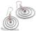 Srebrne kolczyki przeplatane koła NE15