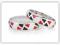 BRANSOLETKA BLACK/RED/WHITE - SUPER