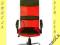 FOTEL BIUROWY XENNA ODDYCHAJĄCY  CZERWONY ŚLICZNY