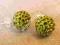 Kolczyki KULE 10mm OLIVINE Swarovski NAJTANIEJ!!!