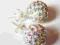 Kolczyki KULE 8mm CR. AB  Swarovski NAJTANIEJ!!!