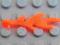 6126 Trans-Neon Orange Wave Castle Dragon Flame