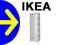 ### NAJTANIEJ IKEA PS SZAFKA WISZACA POLKI REGALY