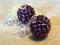Kolczyki KULE 12mm AMETHYST Swar. NAJTANIEJ!!!