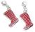 ZK 42- Zawieszki charms BUTY MIKOŁAJA - CZERWONE !