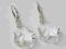 Swarovski Baroque 22mm Kolczyki Crystal srebro 925