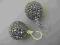 Srebro kolczyki kule kulki Swarovski 19 mm kol-35c