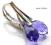 SWAROVSKI TEARDROP TANZANITE SREBRO 925 KOLCZYKI
