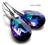 SWAROVSKI HELIOTROPE SREBRO KOLCZYKI ~~~ 9 kolorow