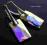 SWAROVSKI PENDULAR CRYSTAL AB FOILED KOLCZYKI NEW