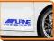 Naklejki ALPINE, JBL, CLARION, XPLOD - kpl. 2 szt.