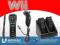 Zestaw Wii Remote + Nunchuk + Stacja + Aku BLACK