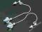 kolczyki łańcuszek SWAROVSKI srebro 925 KXD67