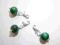 CHARMS AGAT ZIELONY - srebro-