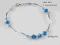 SWAROVSKI bransoletka  CAPRI BLUE i AQUAMARINE