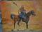 "Jezdziec" Obraz Olejny ręcznie namalowa