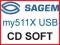 Kabel USB Sagem my411X my511X + OPROGRAMOWANIE