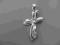 Srebrny krzyżyk z Chrystusem wisiorek md-17