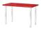 VIKA AMON/ VIKA LAGE Stół, IKEA czerwony, chrom