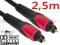 Kabel optyczny TOSLINK T-T CAMPARI red-line - 2,5m